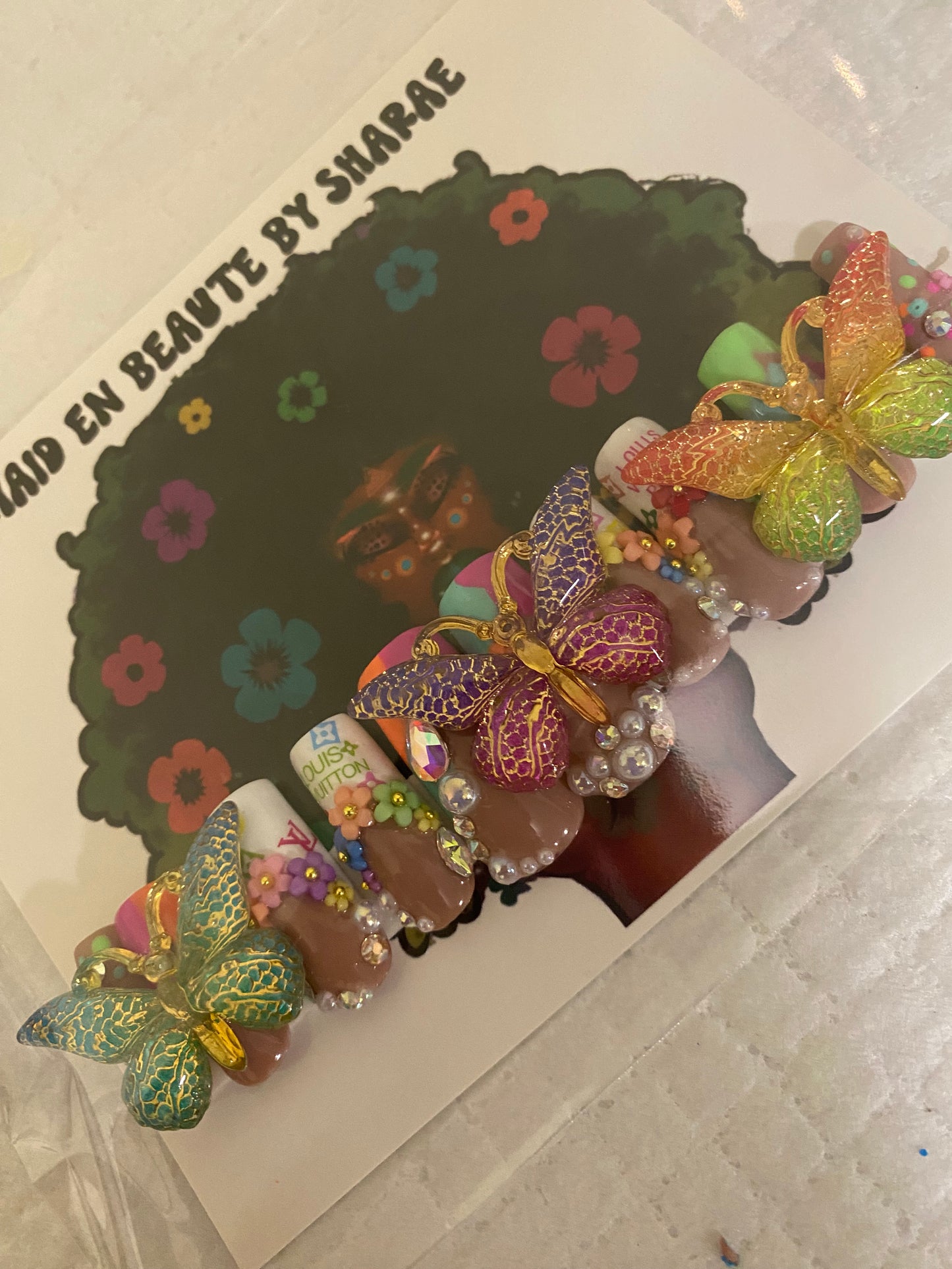 Butterflies & flowers